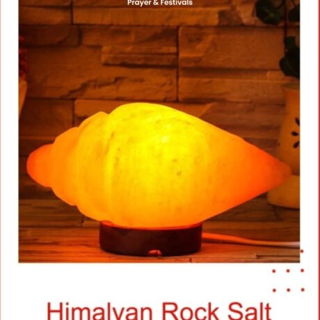 Himalayan Rock Salt Shankh Lamp