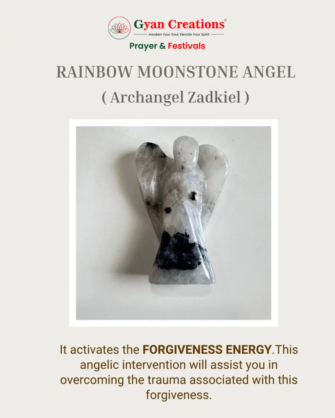 Moonstone Angel Archangel Zadkiel
